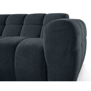 Ray - canapé d'angle gauche - 4 places - en tissu texturé - Gris