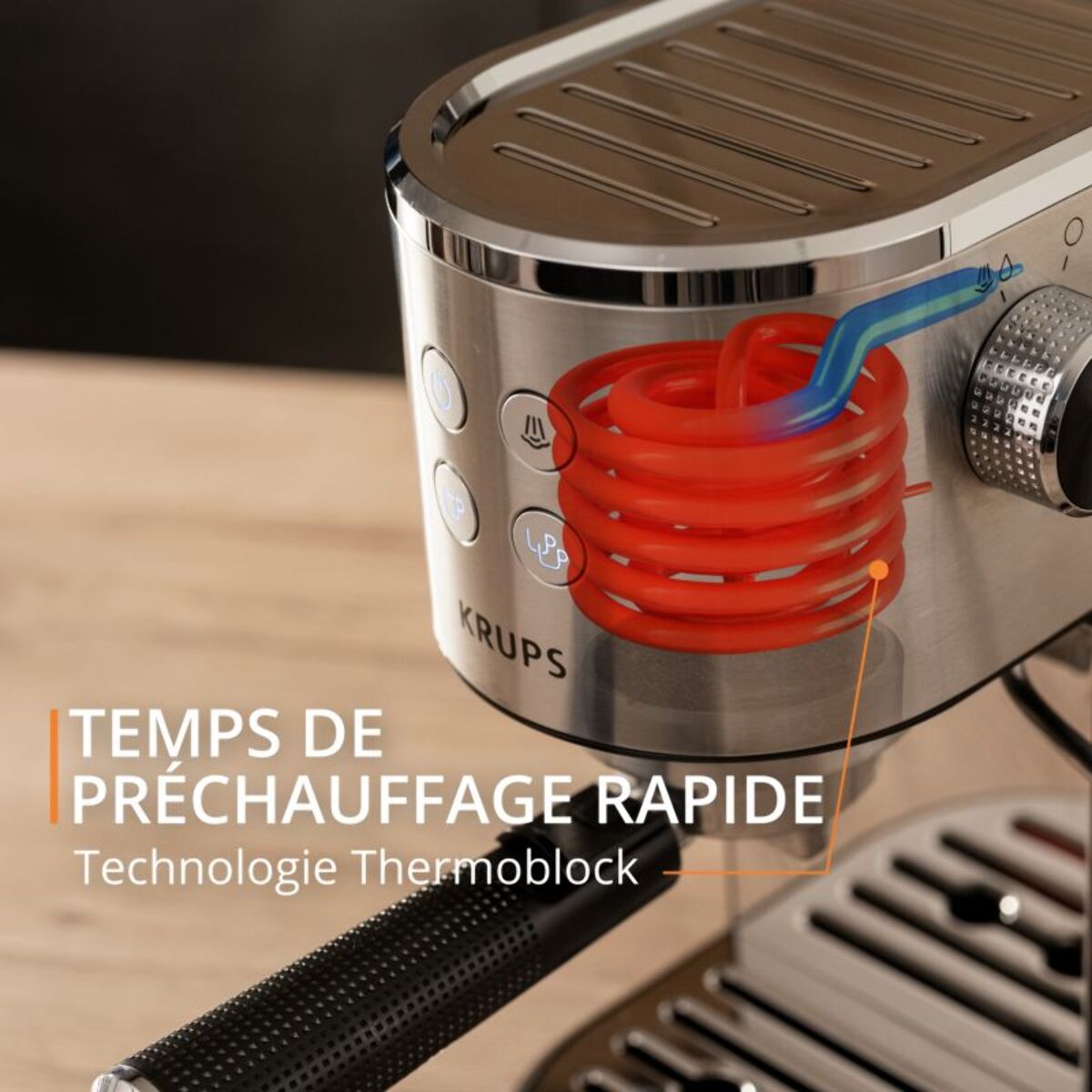 Machine à expresso KRUPS XP444C10 pompe virtuoso +