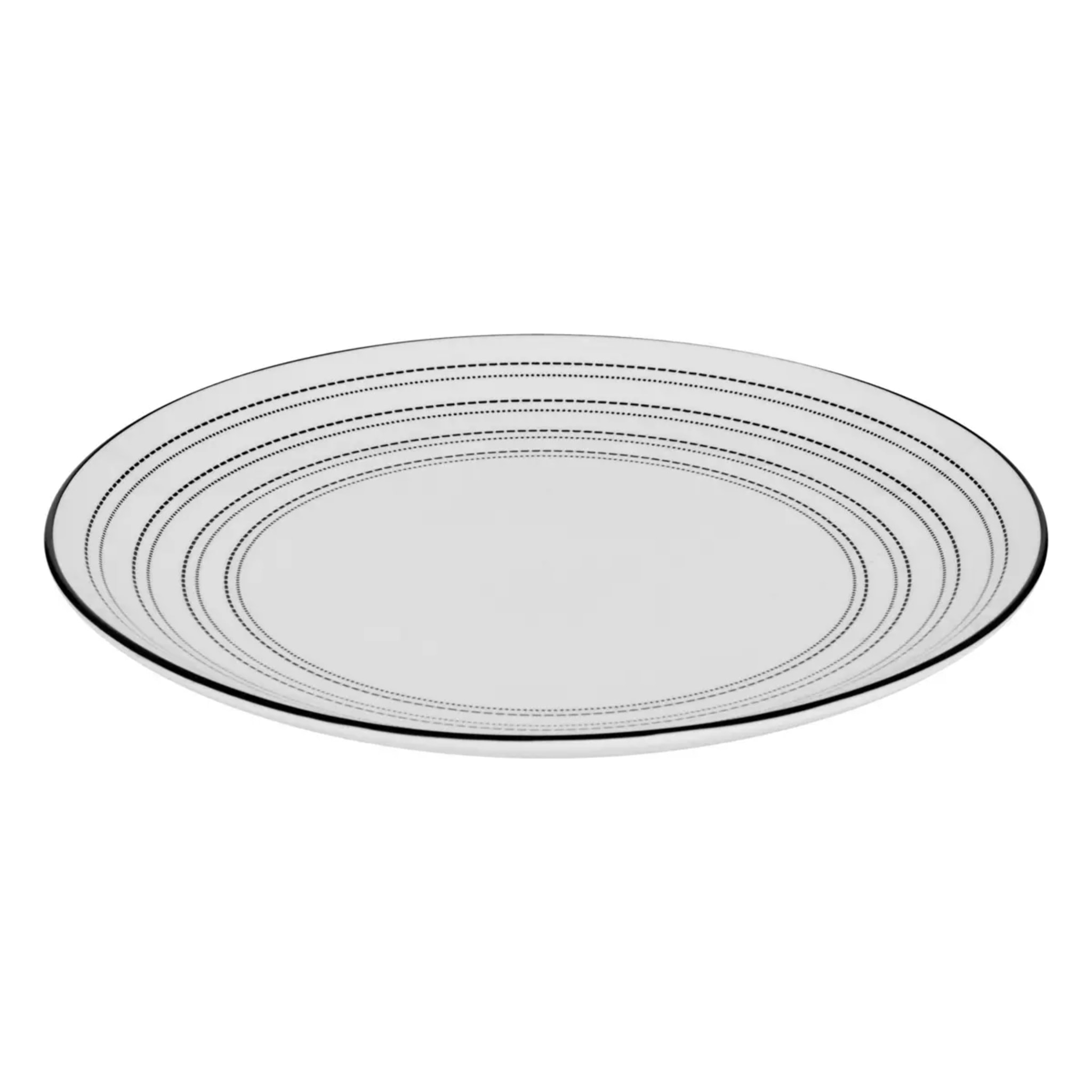 Service de table Lunova 18 pièce(s) blanc D26,6xH2,6cm