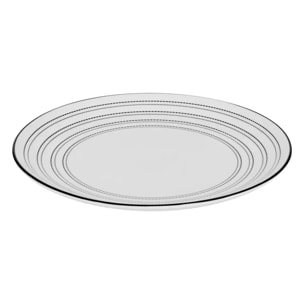 Service de table Lunova 18 pièce(s) blanc D26,6xH2,6cm