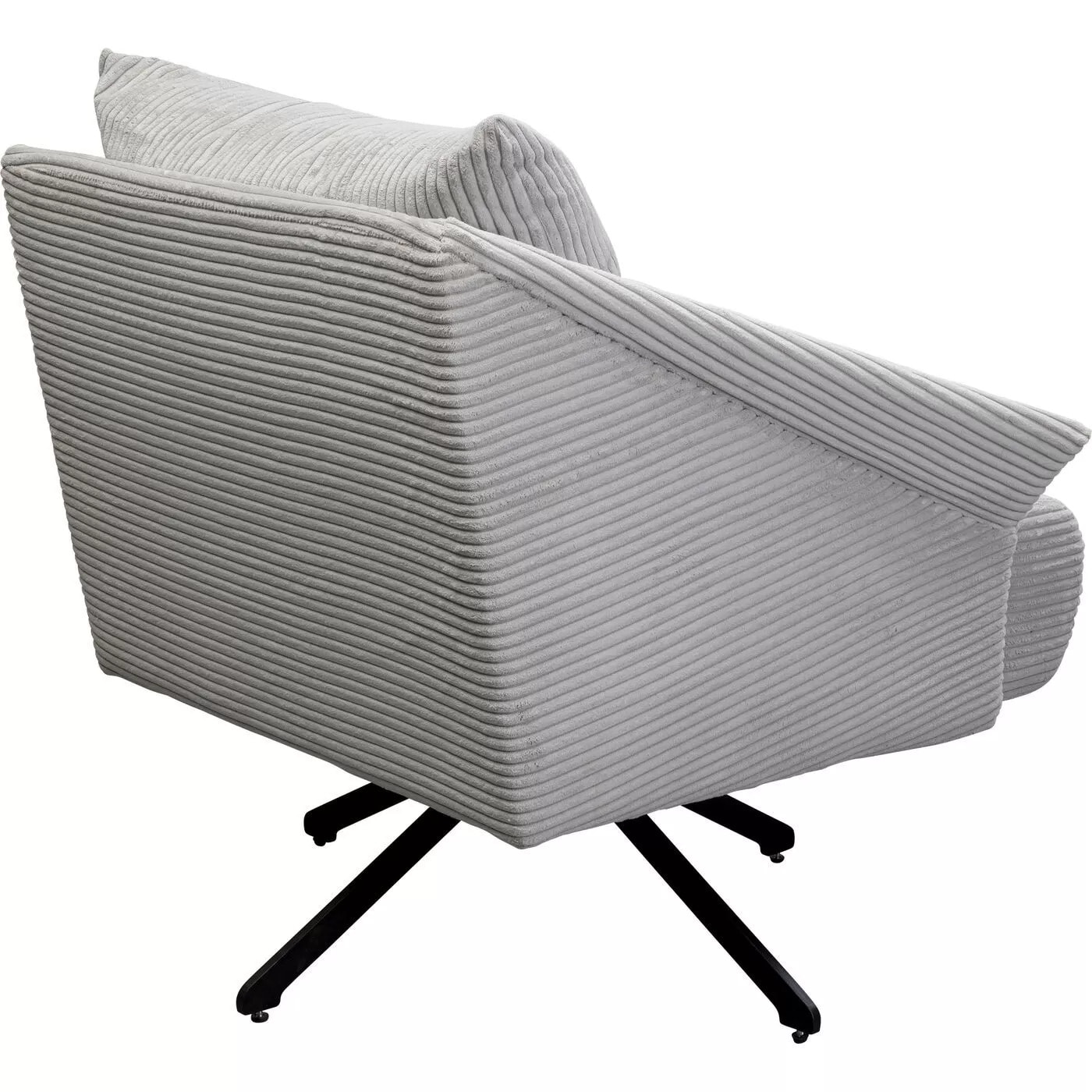 Fauteuil pivotant Milo velours beige Kare Design