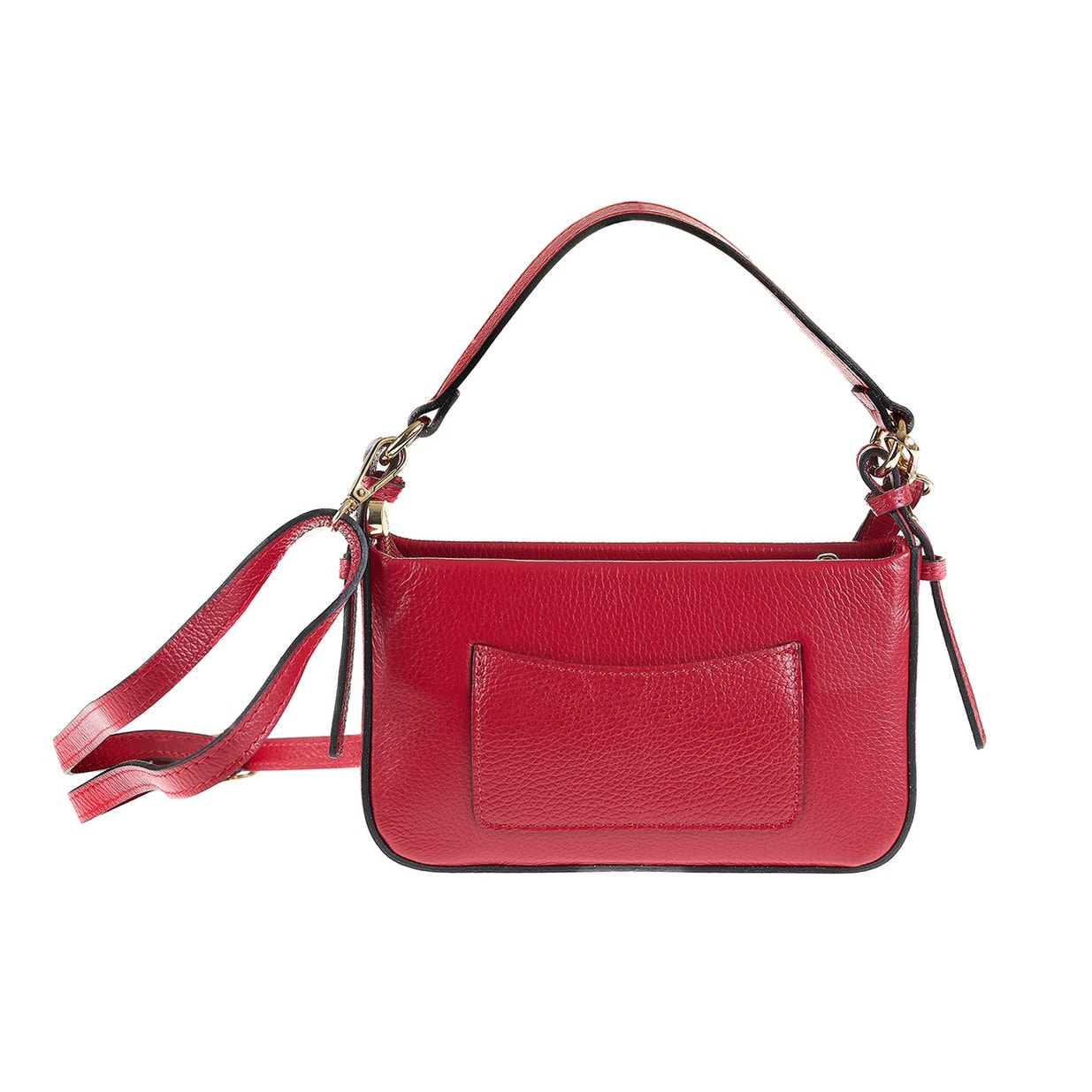 Borsa a spalla da donna Made in Italy - Modello Elowen - 100% pelle - 23.0 x 13.0 x 7.0 cm