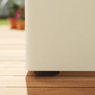 4 Paredes Laterales para Cenador 3x3 m Laterales de Carpa con Ganchos 8 Ventanas Protección UV Reemplazo Lateral para Carpa de Jardín Exterior Fiesta Crema