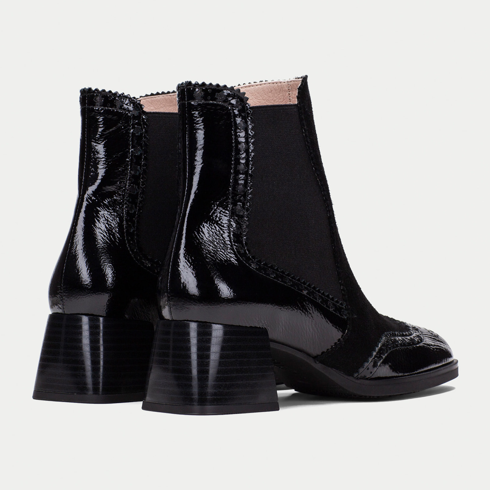 Botin Milan Negro 5 cm