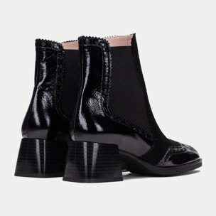 Botin Milan Negro 5 cm