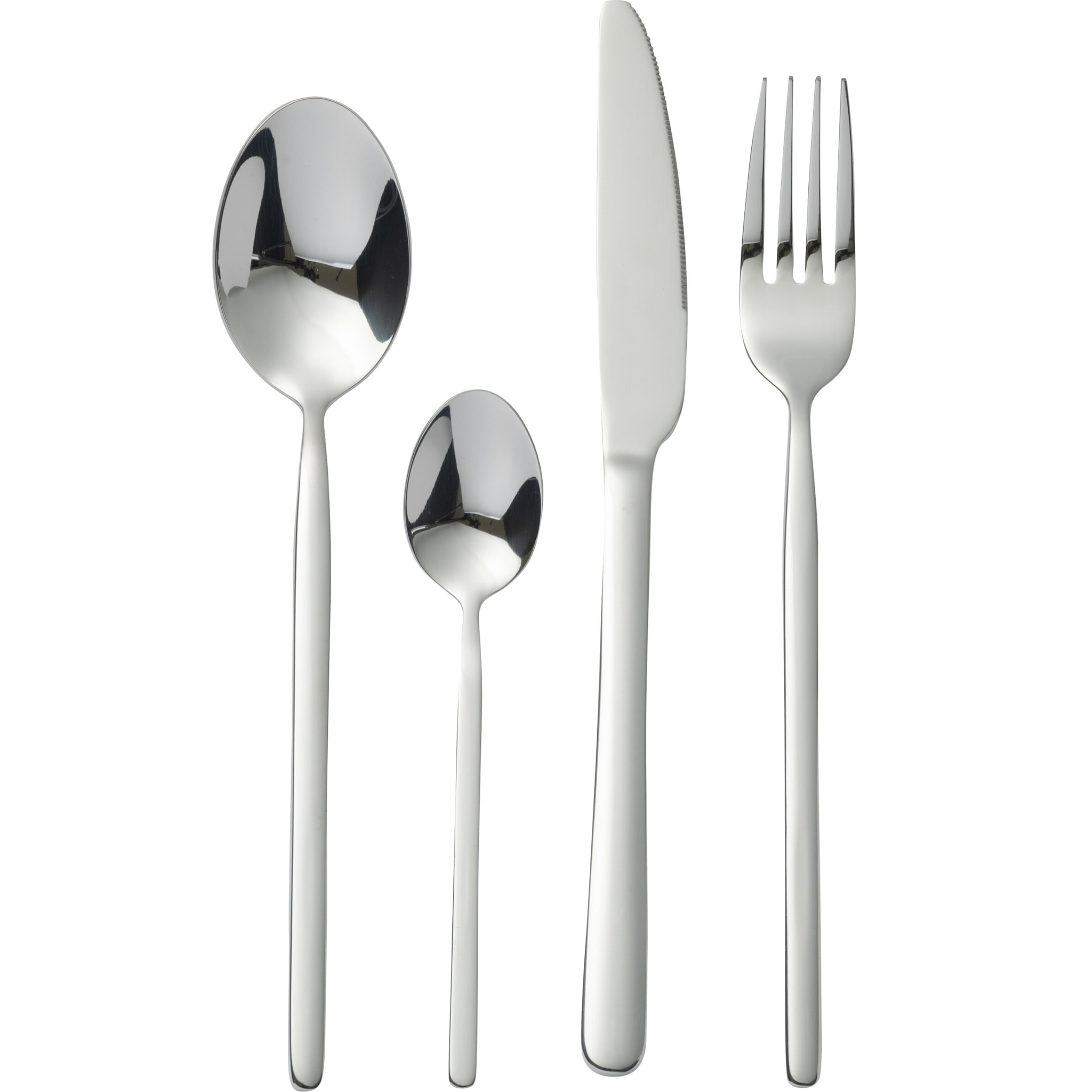 J-Line couvert - acier inoxydable - argent brillant - box de 24 pièces