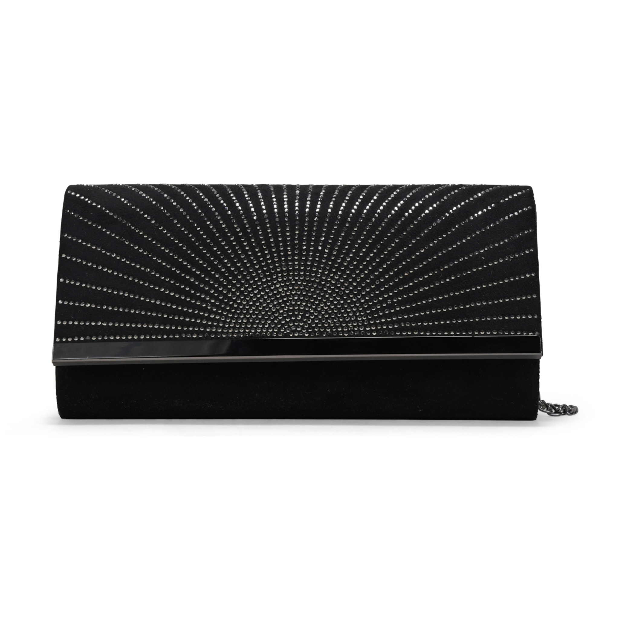 Bolso de fiesta negro con brillantes