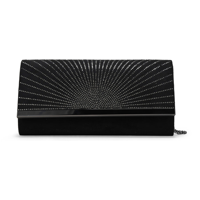 Bolso de fiesta negro con brillantes