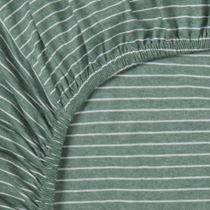 Bajera punto algodón sostenible Punto color verde Punto de algodón