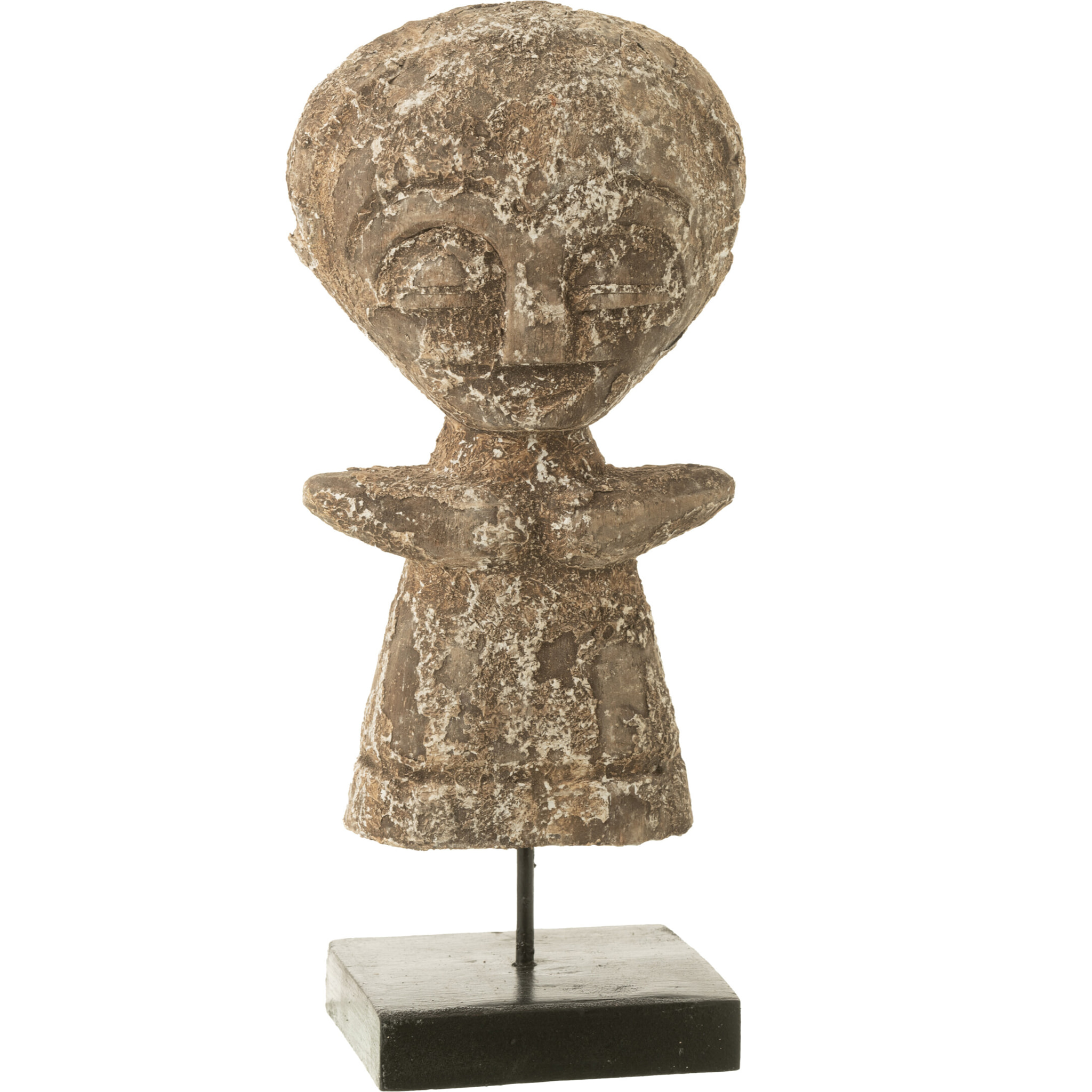 J-Line décoration Statue Ying - bois - naturel - large