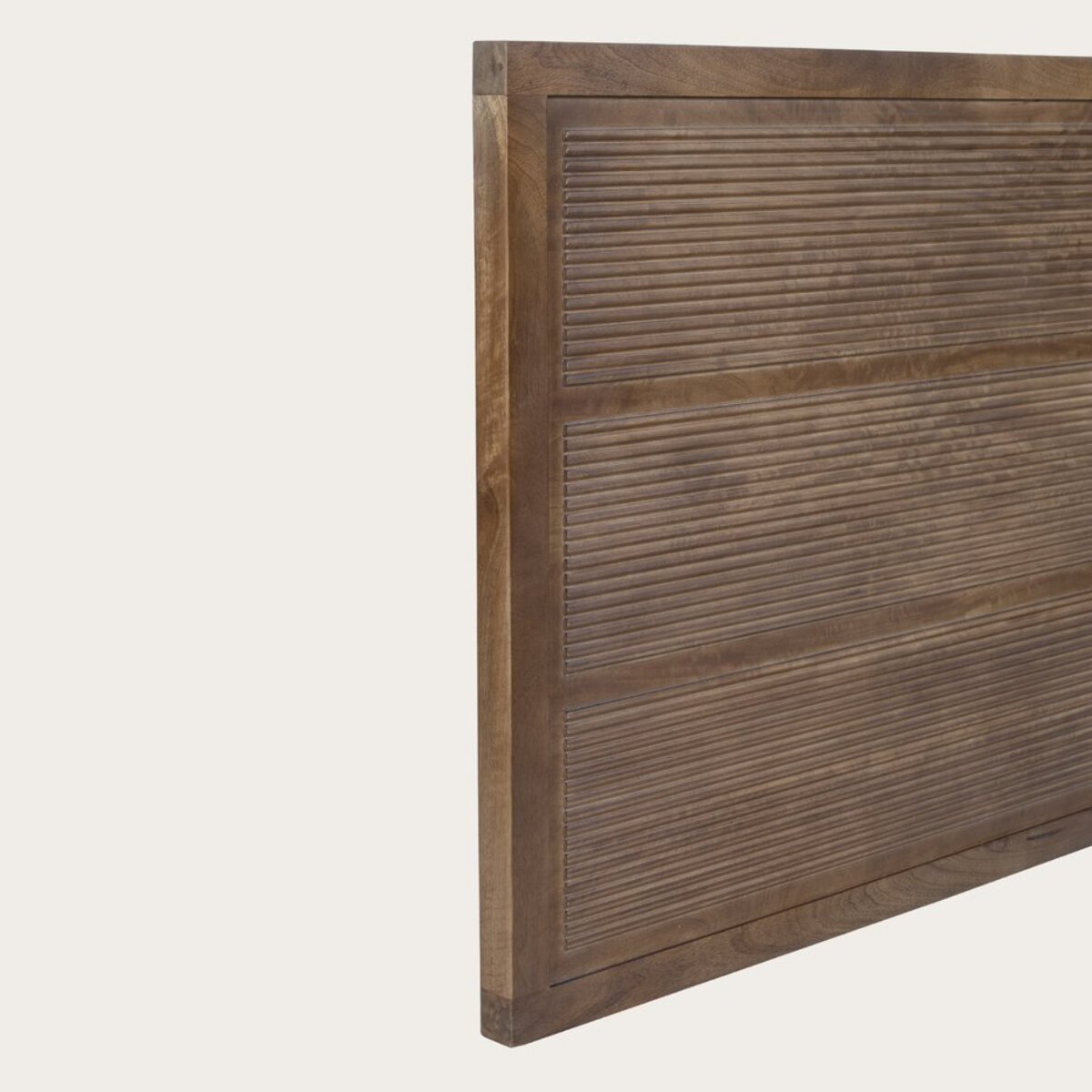 Tête de lit Boreal -bois massif de manguier-couleur noyer 162 x 78 x 4 cm