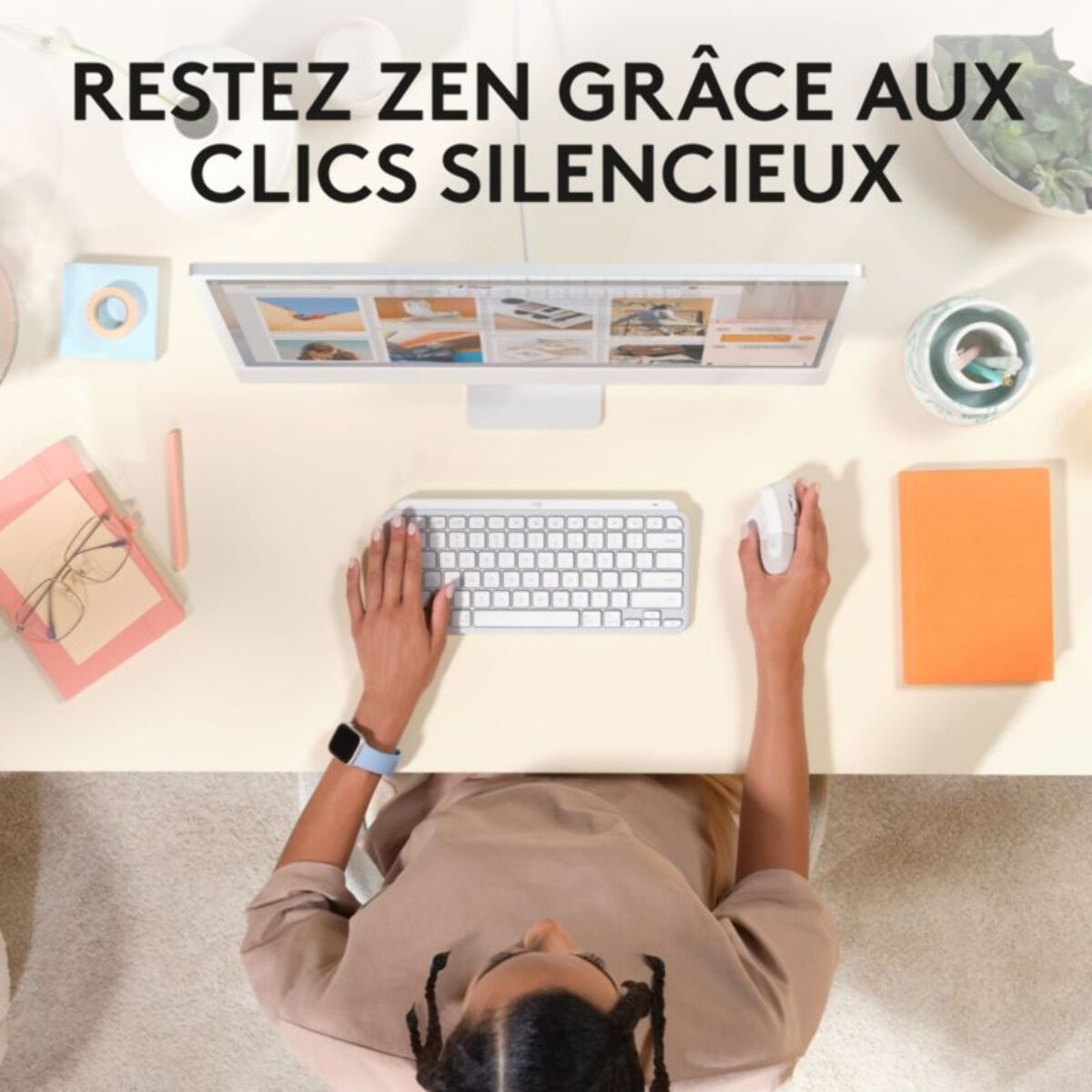 Souris sans fil LOGITECH Lift pour Mac Ergonomique