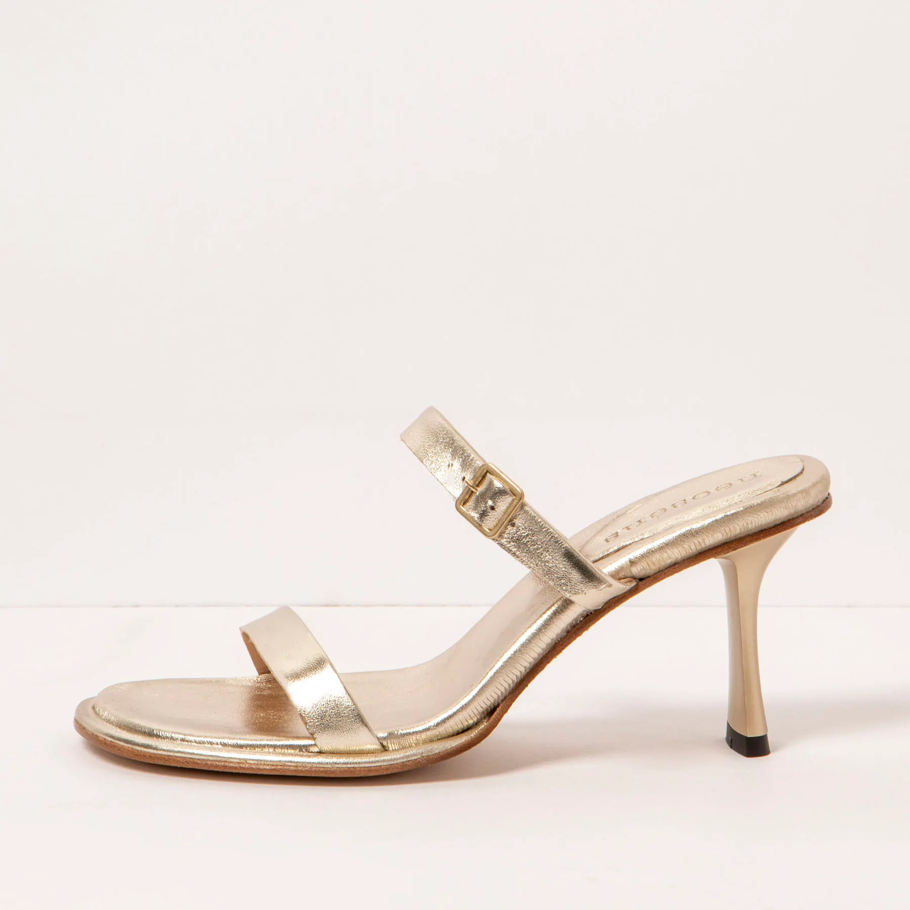 Sandalias con tacón S3194 NAPPA CHAMPAGNE/ ALBANA color Champagne