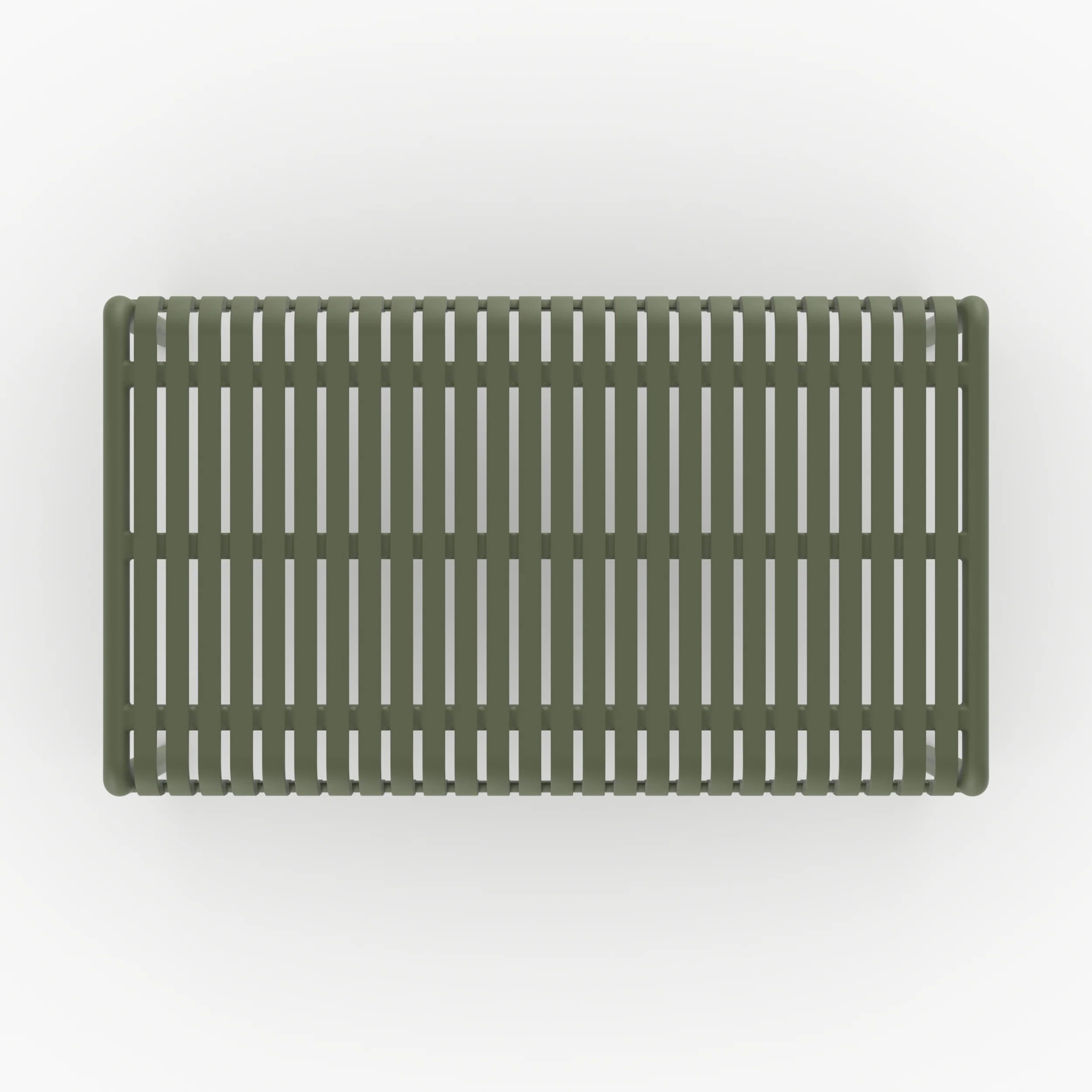Table basse de jardin en plastique vert kaki - Téa