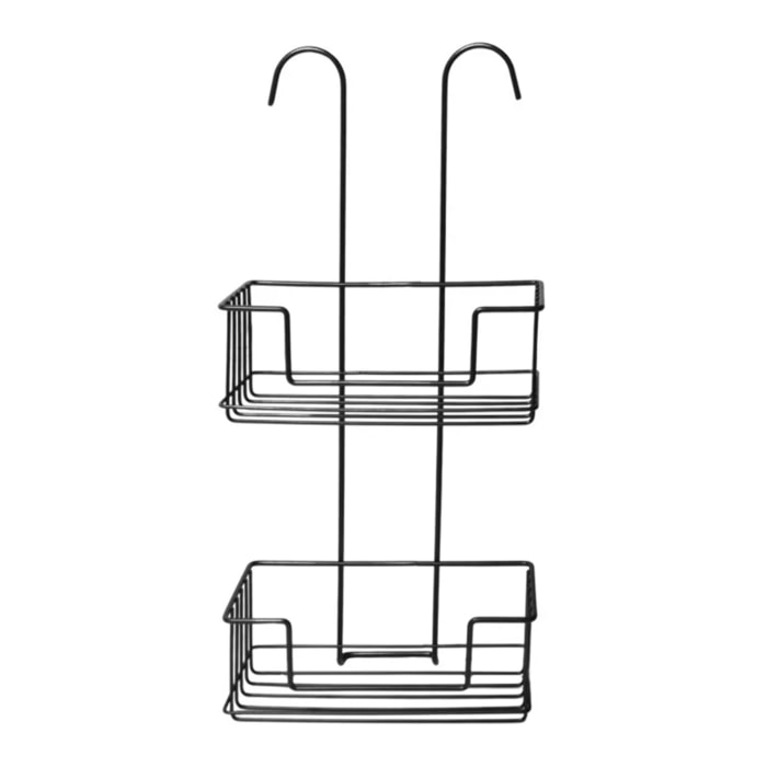 ETAGERE DE DOUCHE A SUSPENDRE NOIR MAT SERGIO 2NV MSV