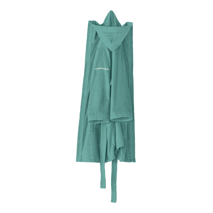 Peignoir mixte CASUAL - coton 380 g/m2 aigue-marine