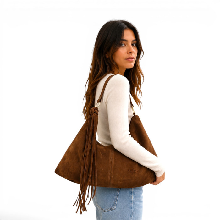 Bolso de hombro Cheval Firenze Petunia Marrón