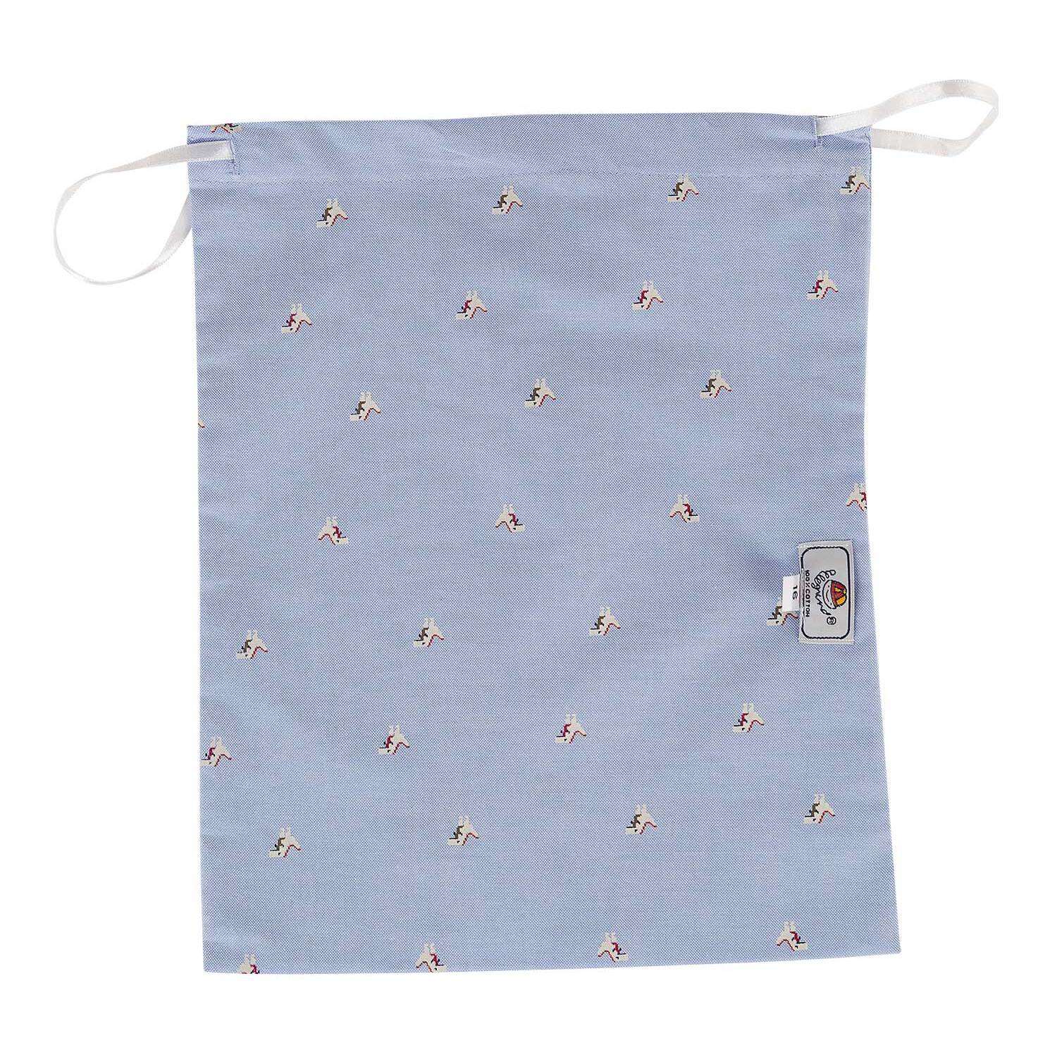 PANTALONCINO ALLEGRINO in cotone celeste microfantasia dinosauri