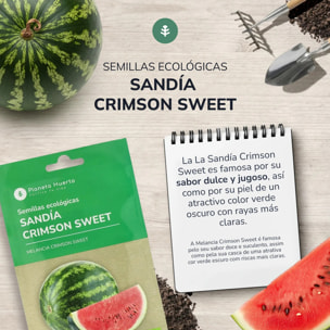 Semillas de Sandía Crimson Sweet ecológicas Planeta Huerto