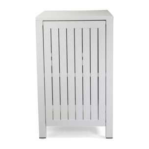 Mobiletto Vacchetti in alluminio 2 cassetti bianco cm70x54,5h90