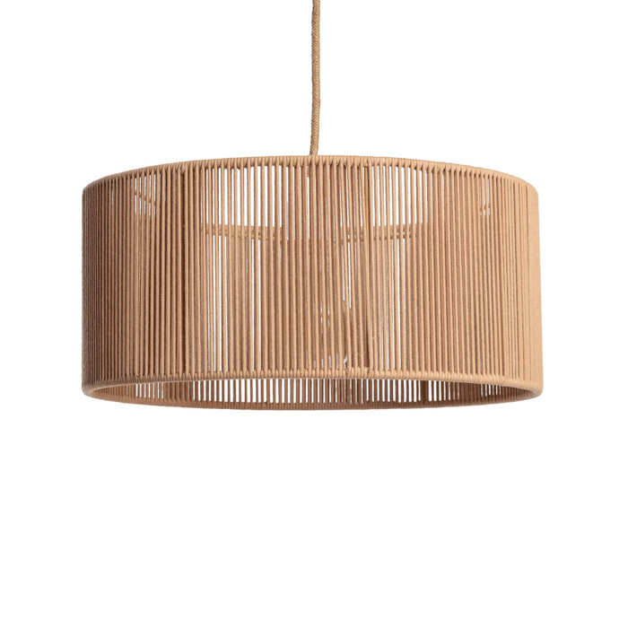 Suspension luminaire chanvre Zélie naturel Ø 40cm