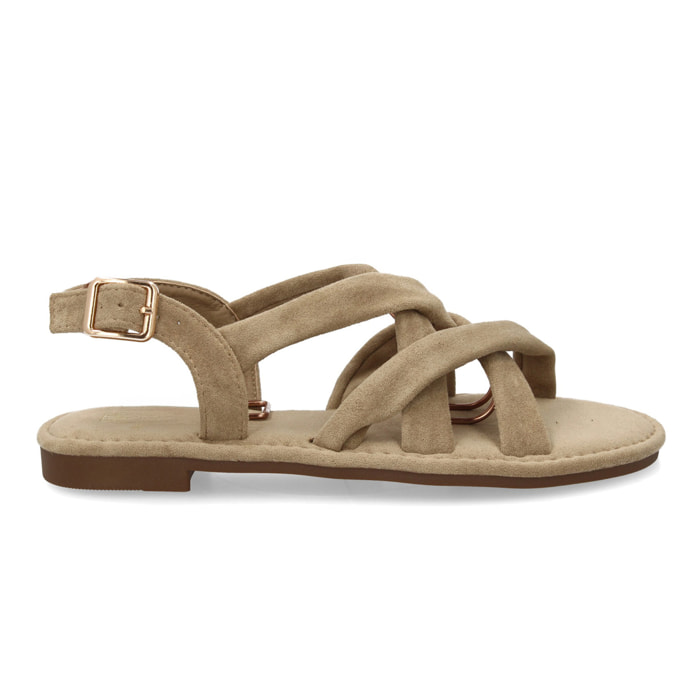 Sandalia mujer tiras acolchadas cómoda para verano