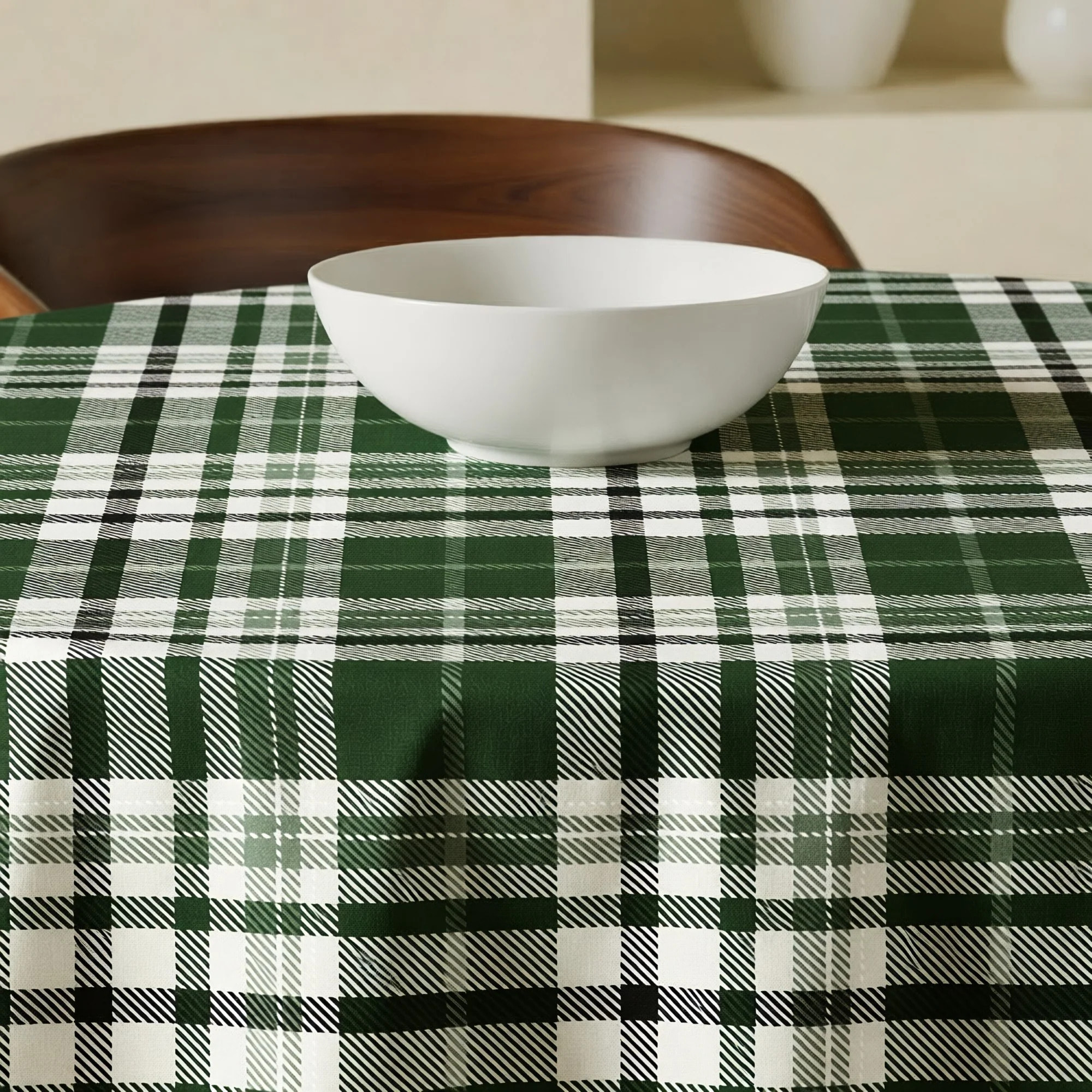 Nappe ronde anti-taches Davis Green