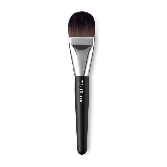 F138 - WIDE SLIM FOUNDATION BRUSH Pennello viso piatto per fondotinta liquidi