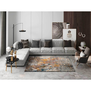 SHIRAZ Alfombra abstracta de pelo corto multicolor, varias medidas disponibles