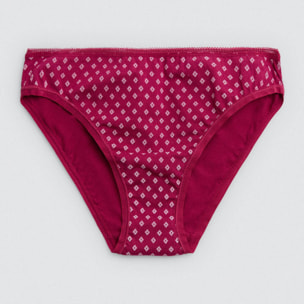 Confezione da 6 mini mutandine di cotone stampate