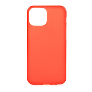 Custodia in silicone per iPhone 13 Mini. Finitura opaca semi trasparente con bordi lucidi.