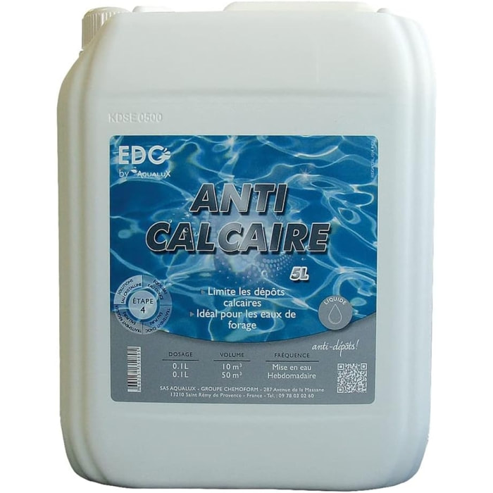 Kit traitement choc liquide 2x5L, 2 à 3L pour 10m3 - AQUALUX - 106104