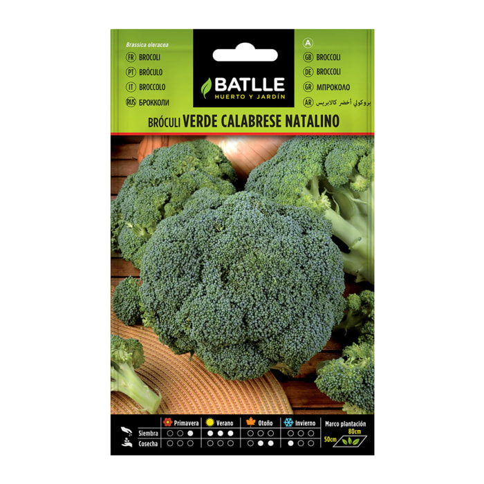 Semillas de Brócoli verde Calabrese Batlle