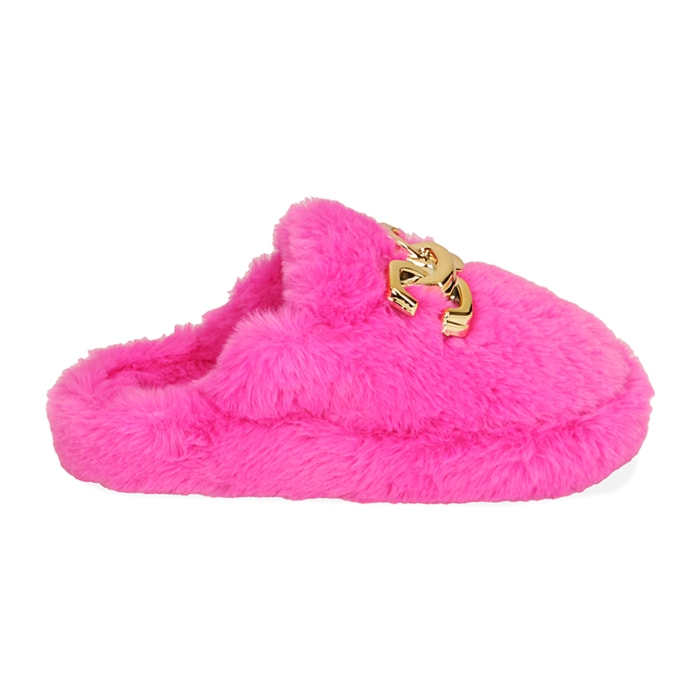 Pantuflas fucsia