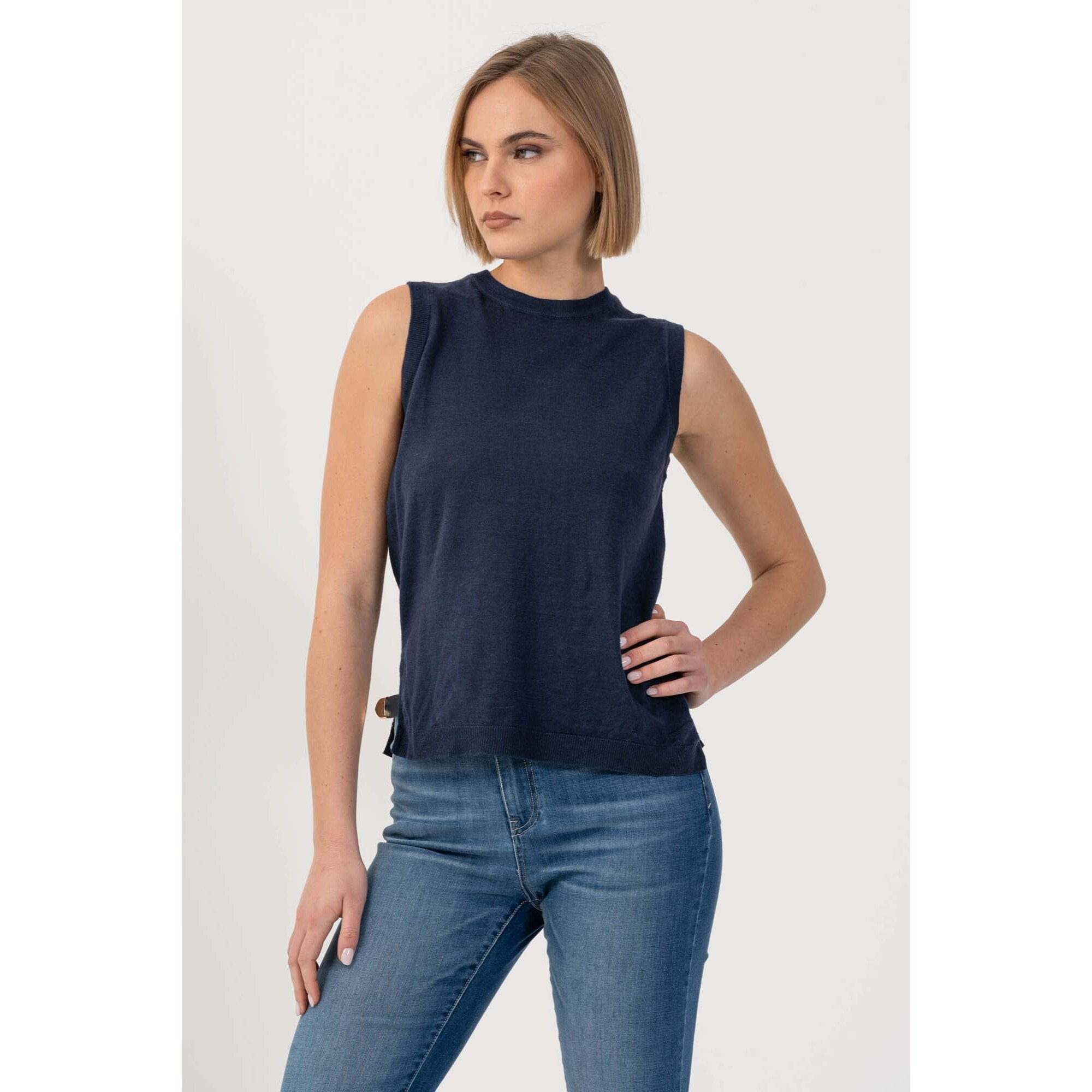Kocca - Maglia stile minimal con spacchetti Donna