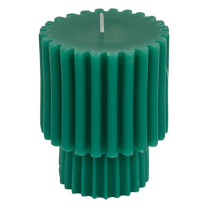 Bougie décorative Flow vert 11cm