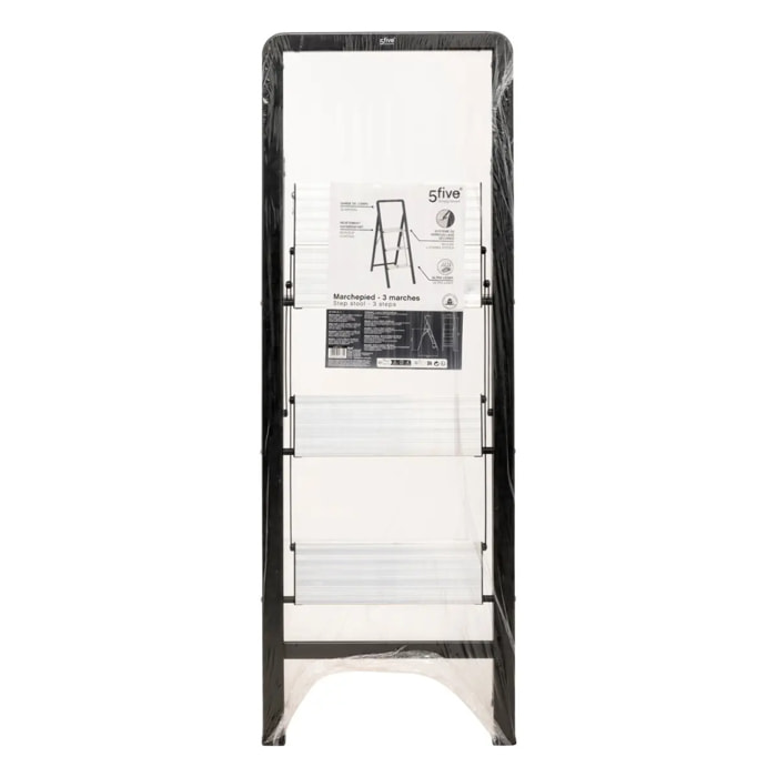 Marchepied en aluminium gris 3 marches H105cm