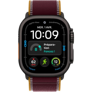 Montre connectée APPLE WATCH Ultra 4 49mm Tit Noir / B Trail M/L Cell