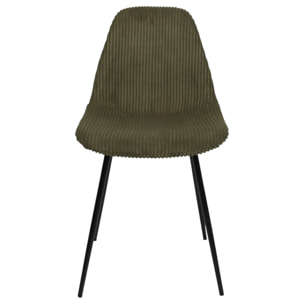 Chaise Cotele Scott Vert - Lot De 4