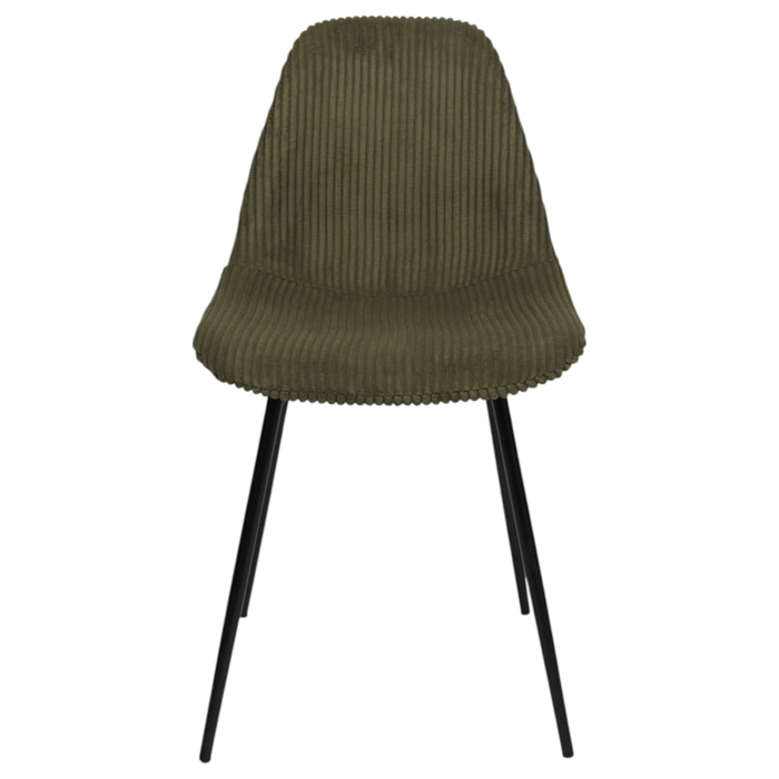 Chaise Cotele Scott Vert - Lot De 4