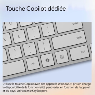 Clavier sans fil MICROSOFT Surface Keyboard 2024 Bluetooth AZERTY