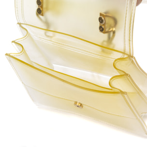 Mini tote bag Zapponeta, in PVC trasparente con sfumatura.
