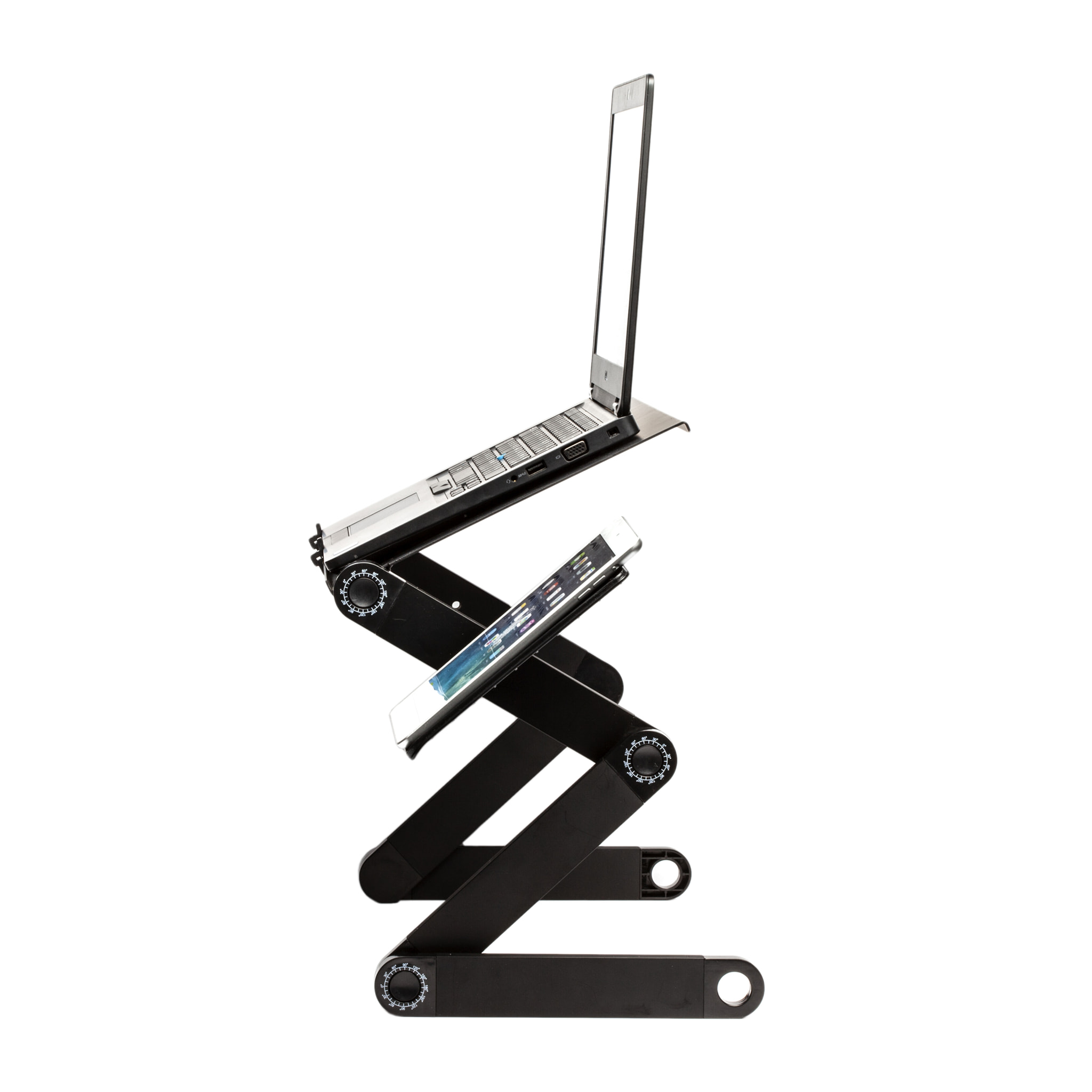 POSTE DE TRAVAIL REGLABLE PC TABLETTE SOURIS