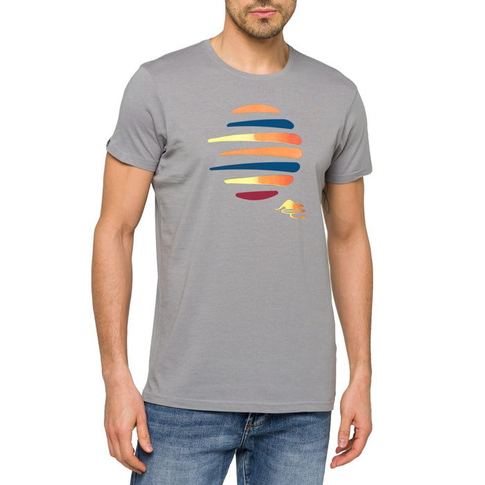 T-shirt in cotone 150 gr Hot Buttered Balangan Grigio Chiaro