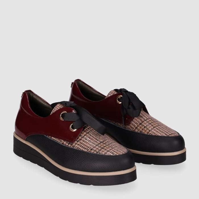 Zapatos de Piel - Multicolor - Tacón: Bajo