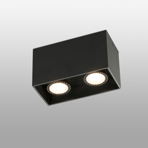 TECTO 2L GU10 Plafón negra