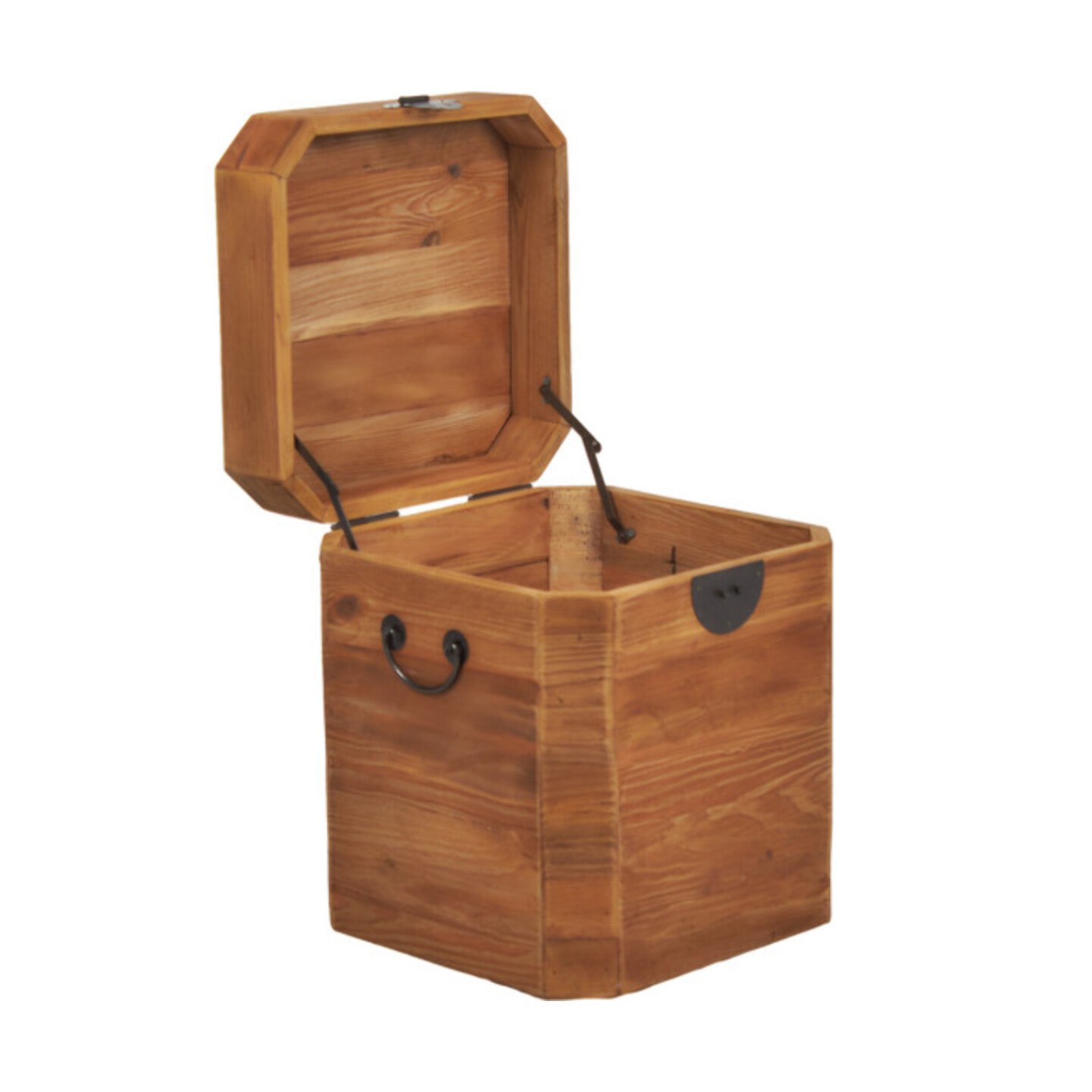 Coffre H39 cm de rangement en bois massif de pin recyclé - ORIGIN