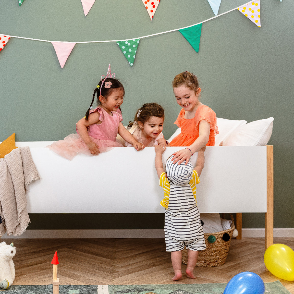 Lit Nuage enfant mi-hauteur 90x190cm - Hypnia