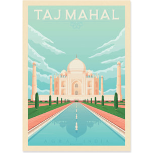 Affiche - Taj Mahal - Olahoop Travel Posters