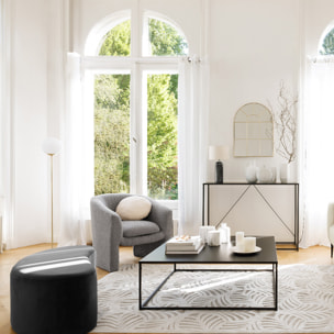 Lampadaire "Dris" doré - métal H134 cm